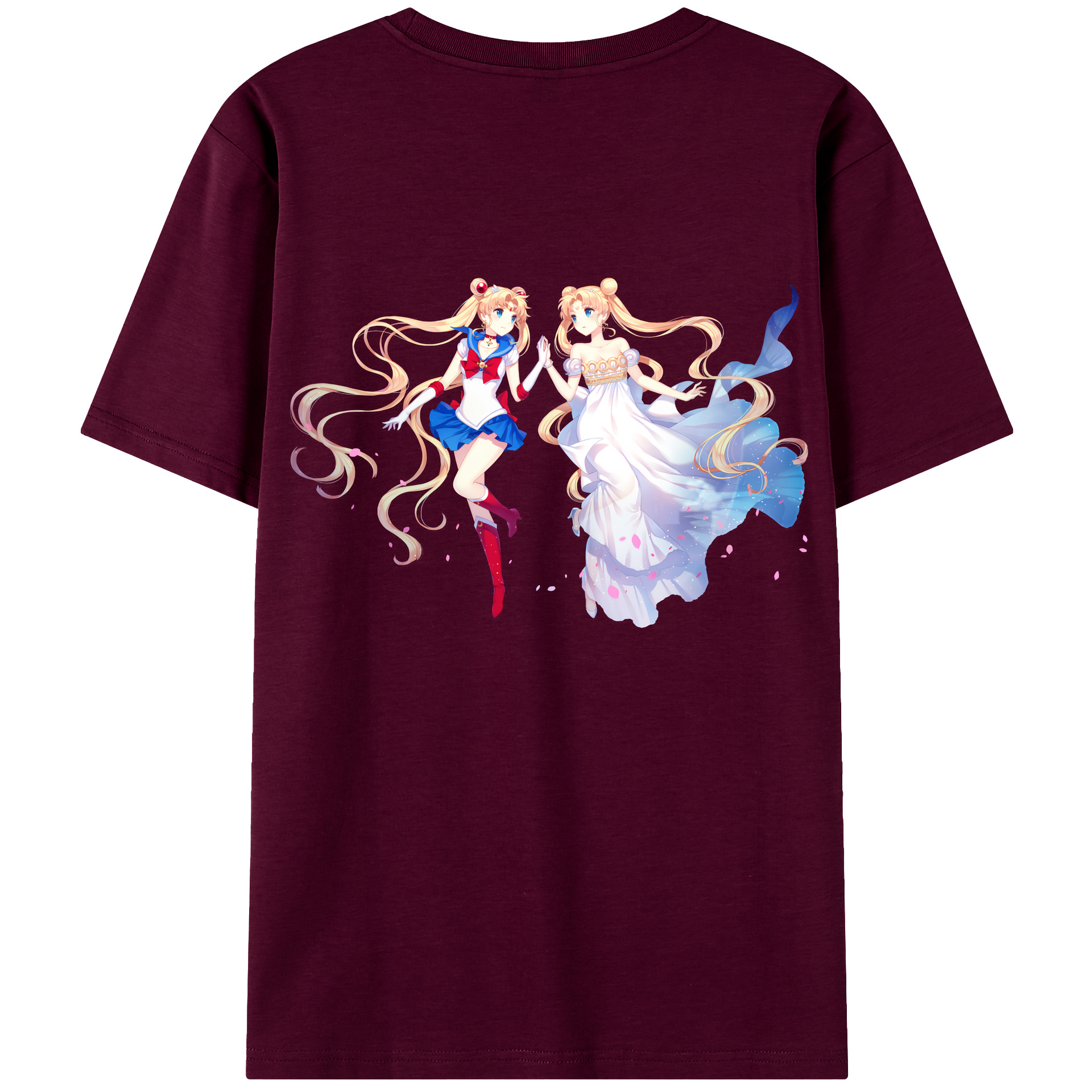 （画像用） 美少女戦士セーラームーン 月野 うさぎ つきの うさぎ Sailor Moon Tsukino Usagi レディース半袖Tシャツ(バックプリント)